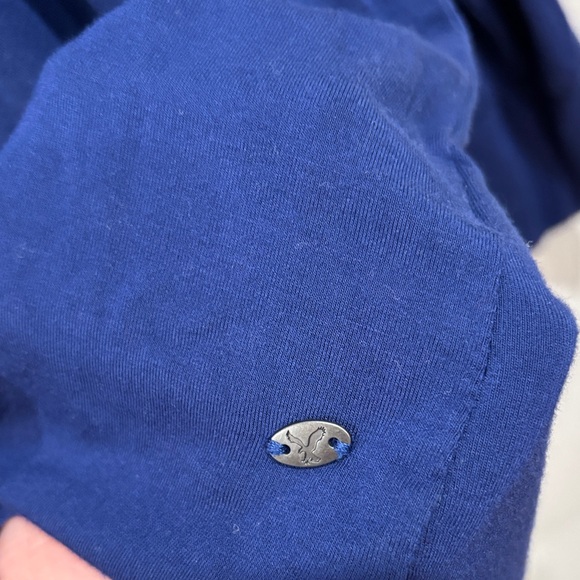 American Eagle Outfitters Deep Blue Long Sleeve Tee - Picture 2 of 4